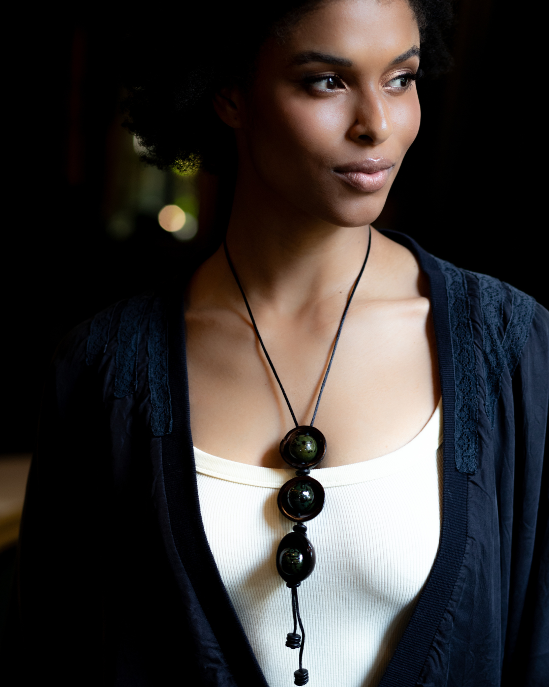 PAXIUBÃO GREEN TIE NECKLACE