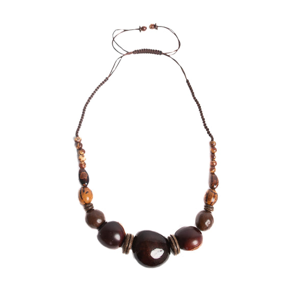 BROWN JARINA NECKLACE