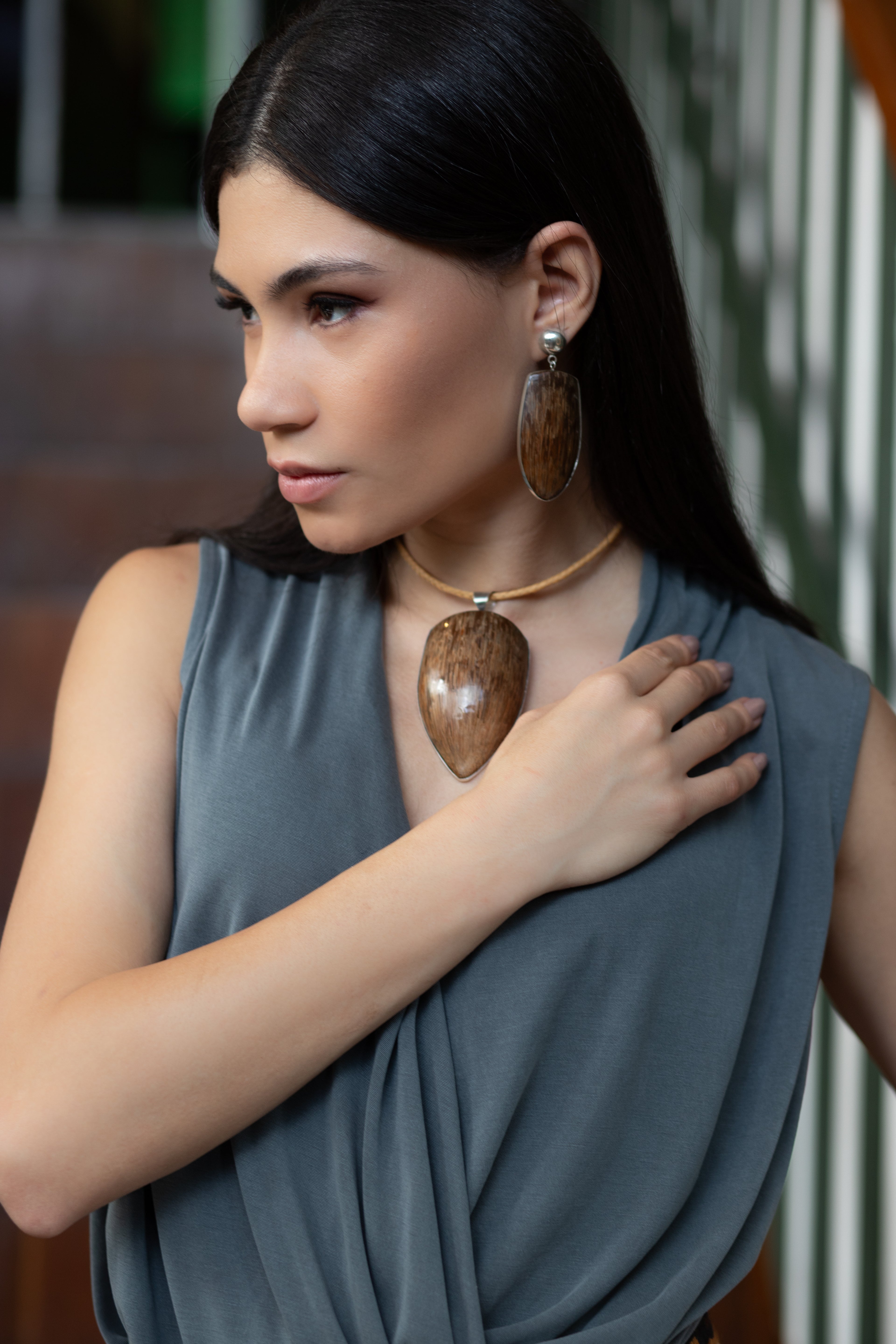 BABAÇU SILVER EARRINGS